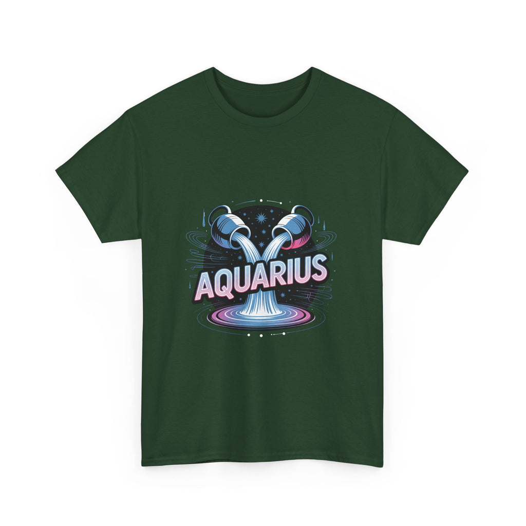 Neon Aquarius Zodiac Tee