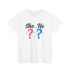 She Or He Gender Reveal Tee