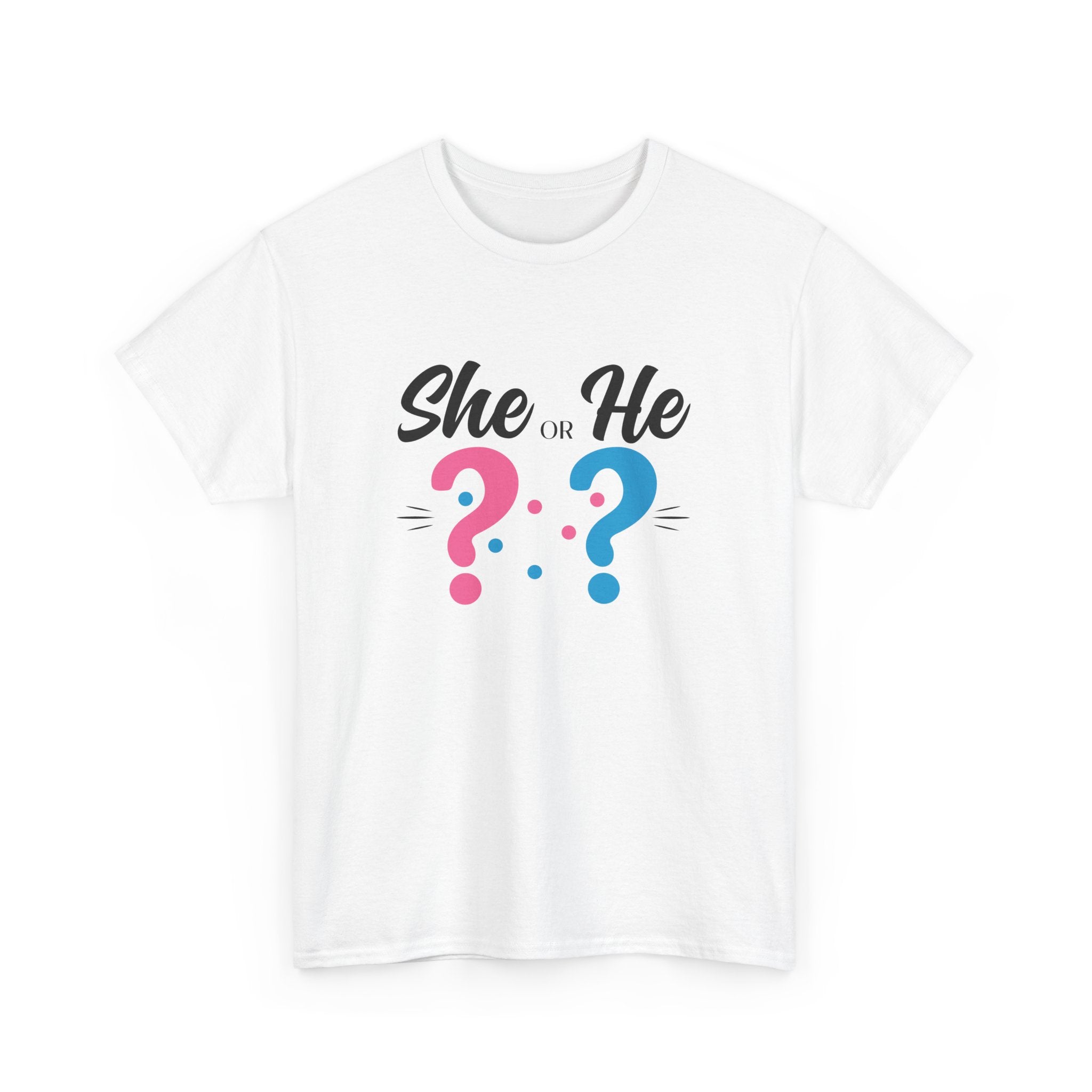 She Or He Gender Reveal Tee