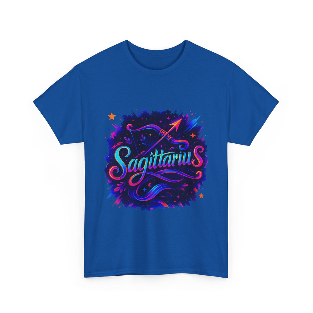 Neon Sagittarius Zodiac Tee