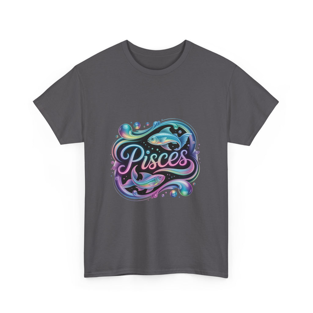 Neon Pisces Zodiac Tee
