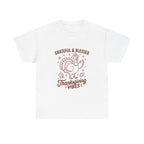 thankful & blessed, thanksgiving vibes graphic Tee
