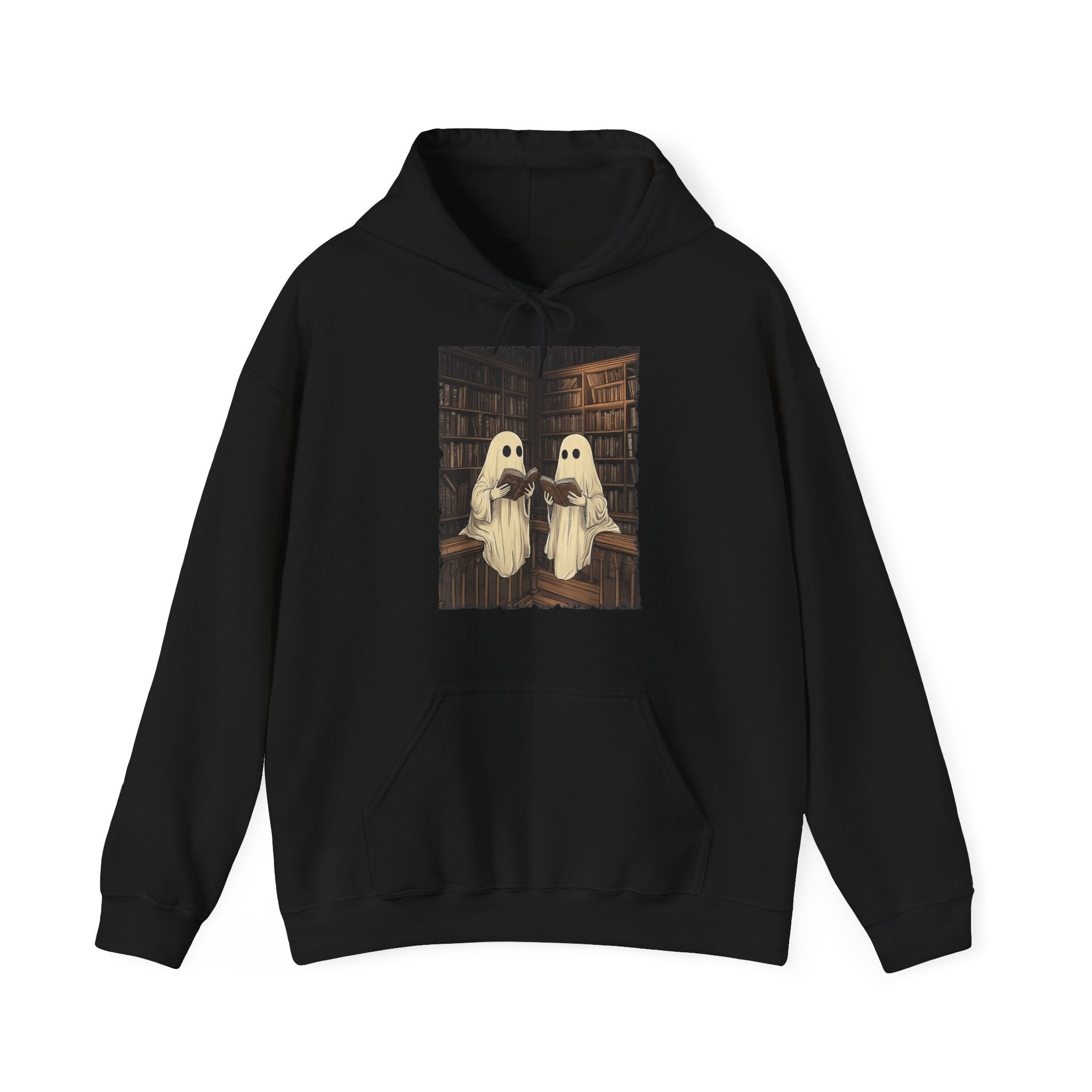 Halloween Ghost Book Reading Hoodie