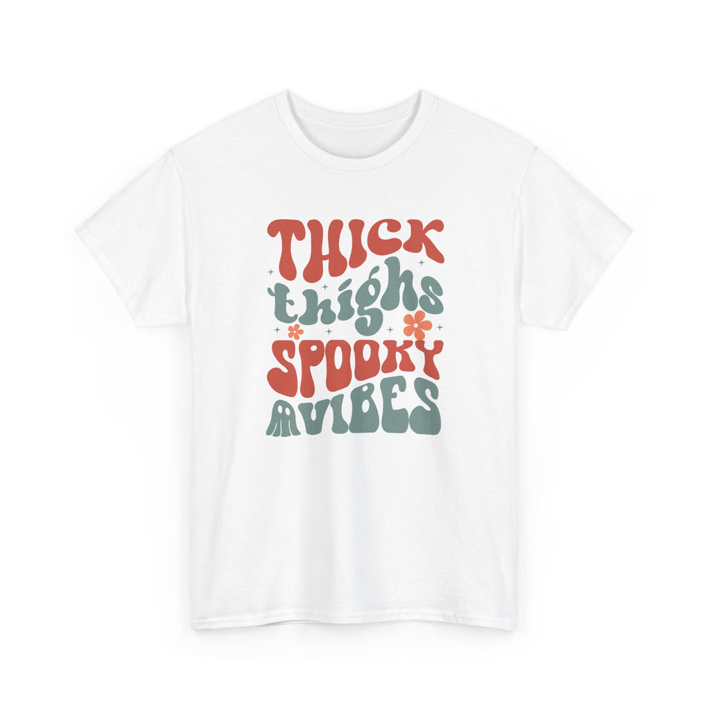 Thick Thighs Spooky Vibes Halloween Tee