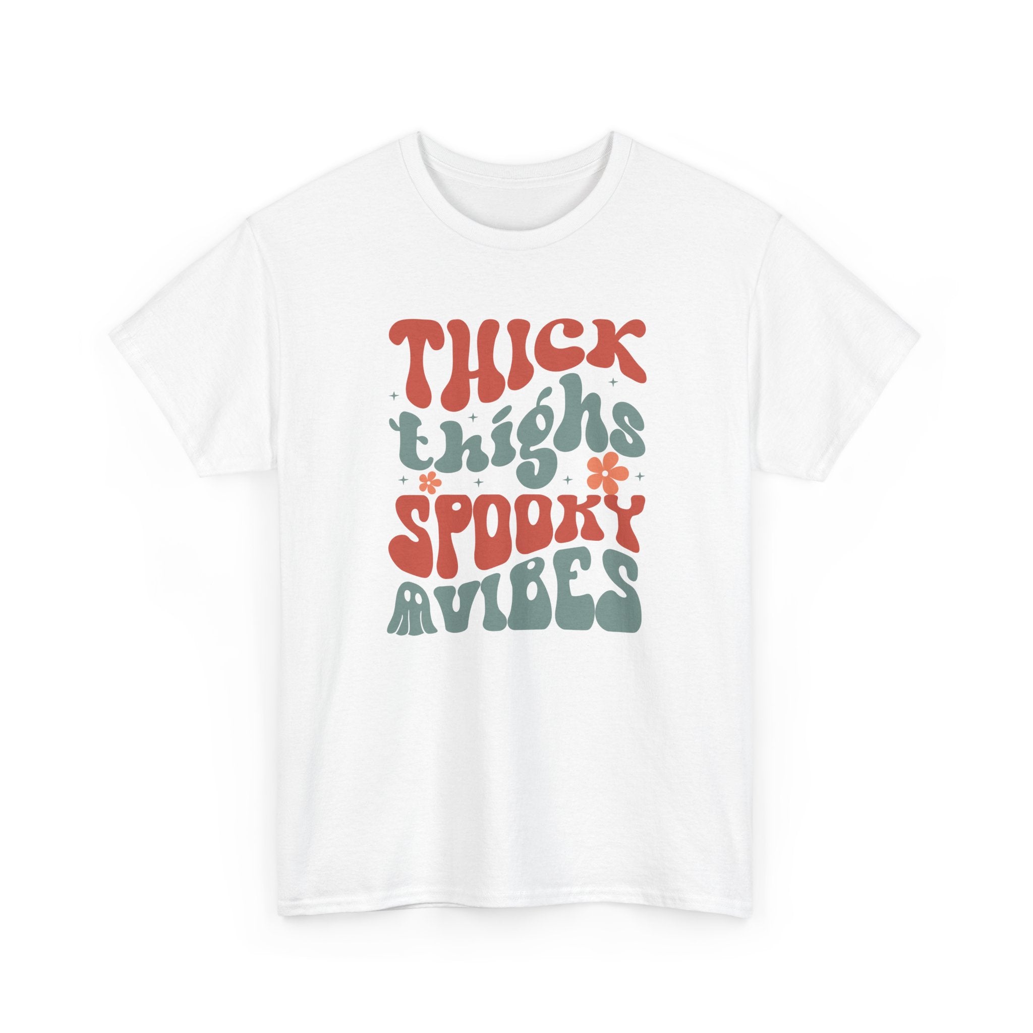 Thick Thighs Spooky Vibes Halloween Tee