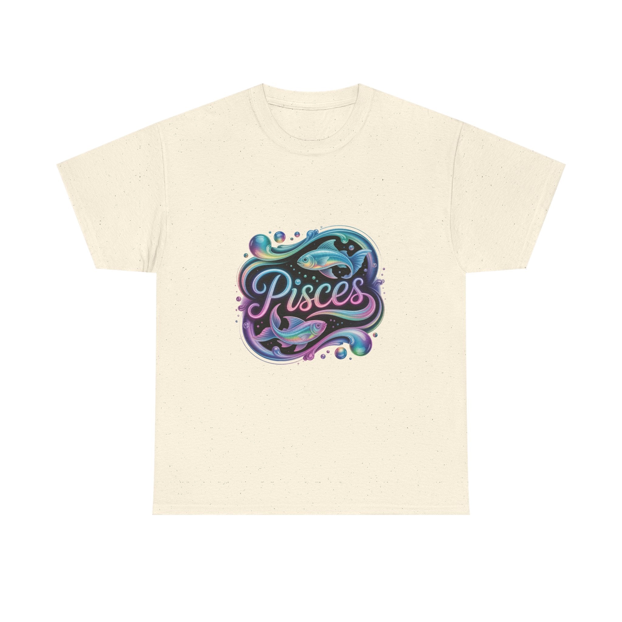 Neon Pisces Zodiac Tee