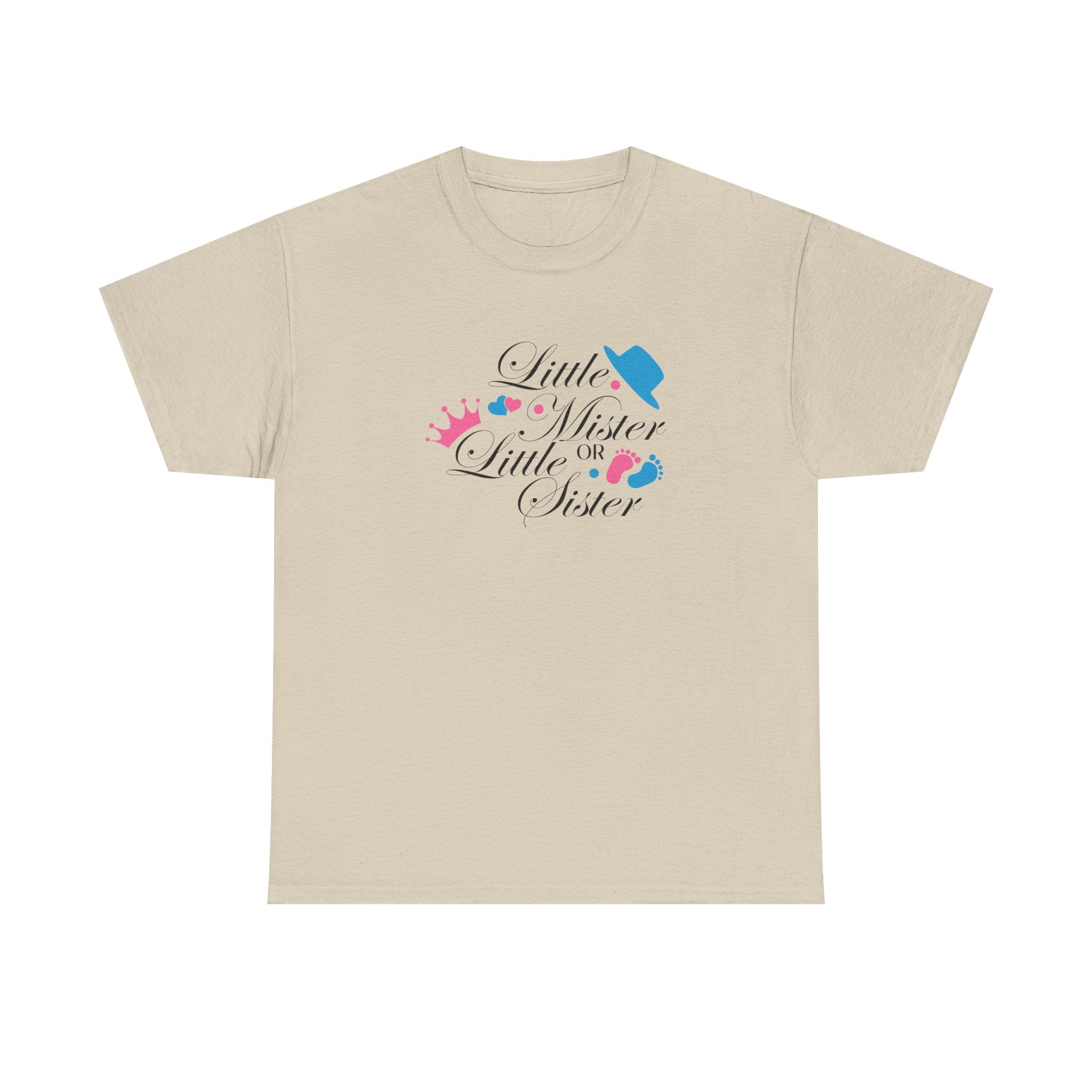 Little Mister Or Little Sister Unisex Tee, Graphic Tee, Gender Reveal Shirt, Boy or Girl T-Shirt, Baby Shower Gift