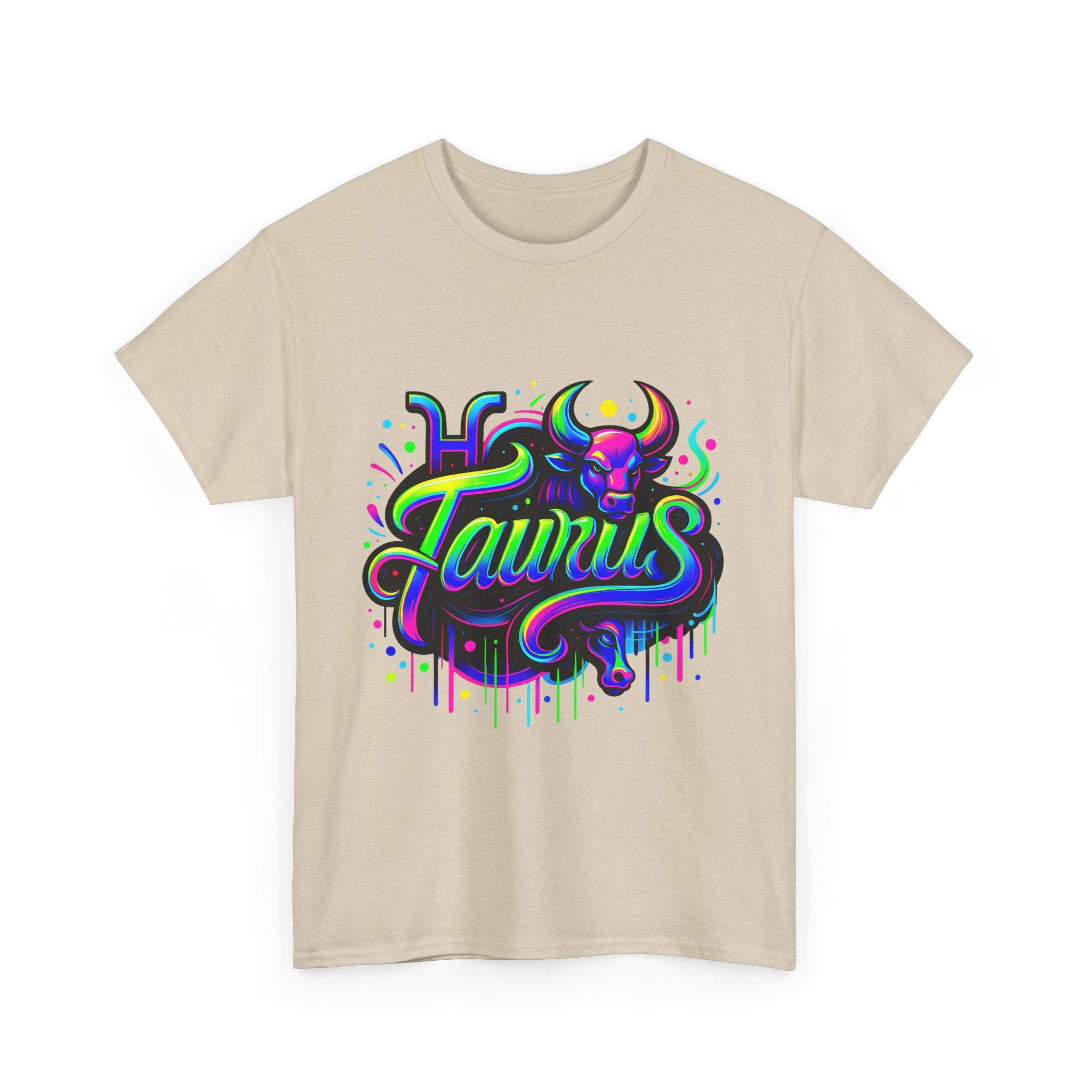 Neon Taurus Zodiac Tee