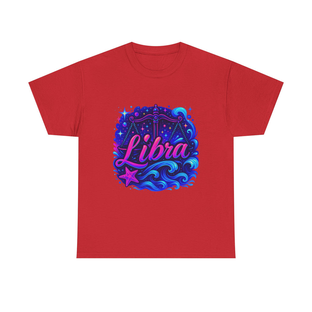 Neon Libra Zodiac Tee