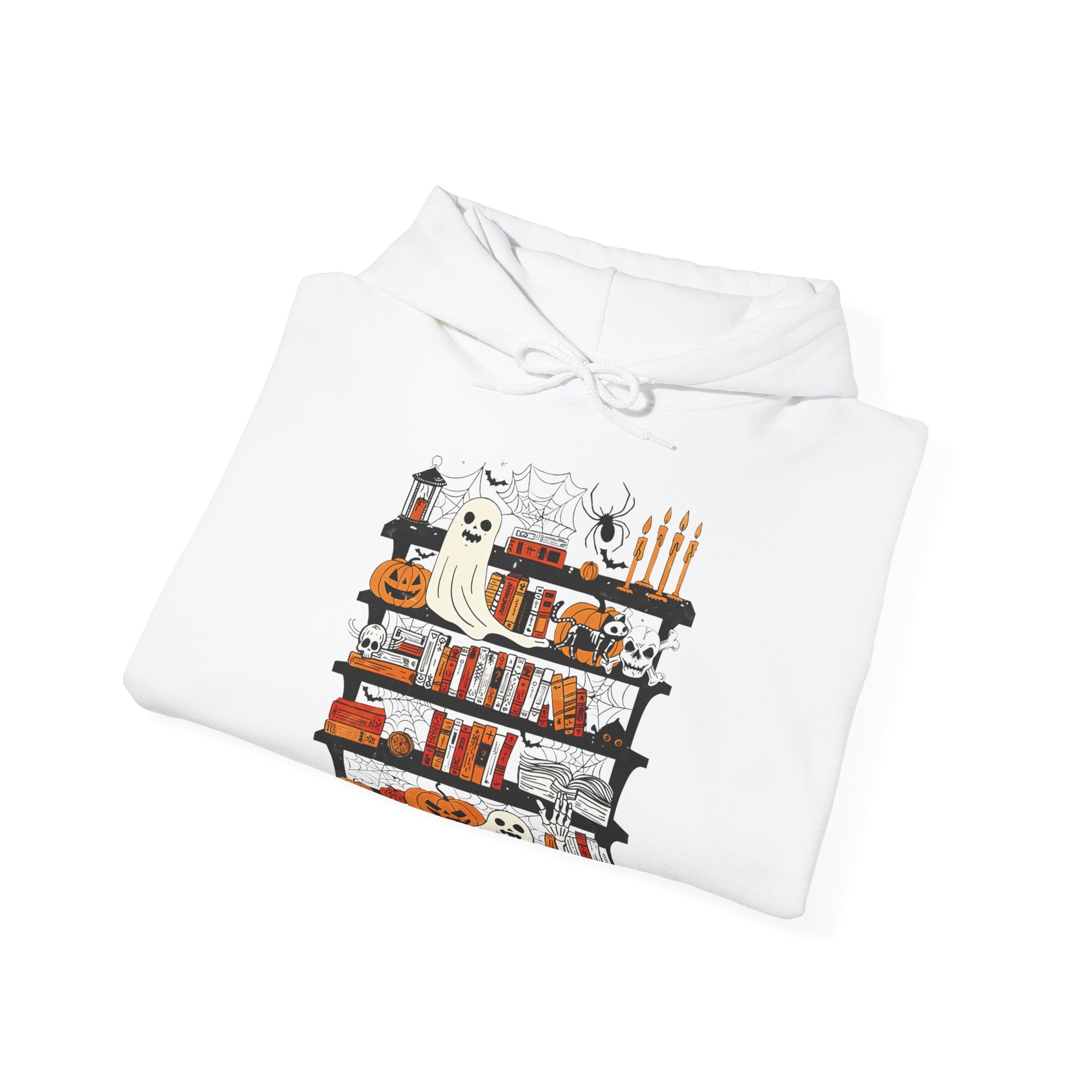 Funny Ghost Book Lovers Halloween Library Spooky Season Hoodie