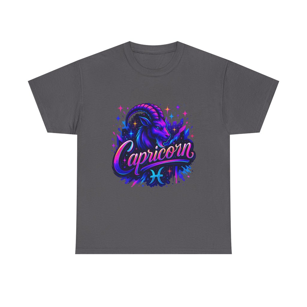 Neon Capricorn Zodiac Tee
