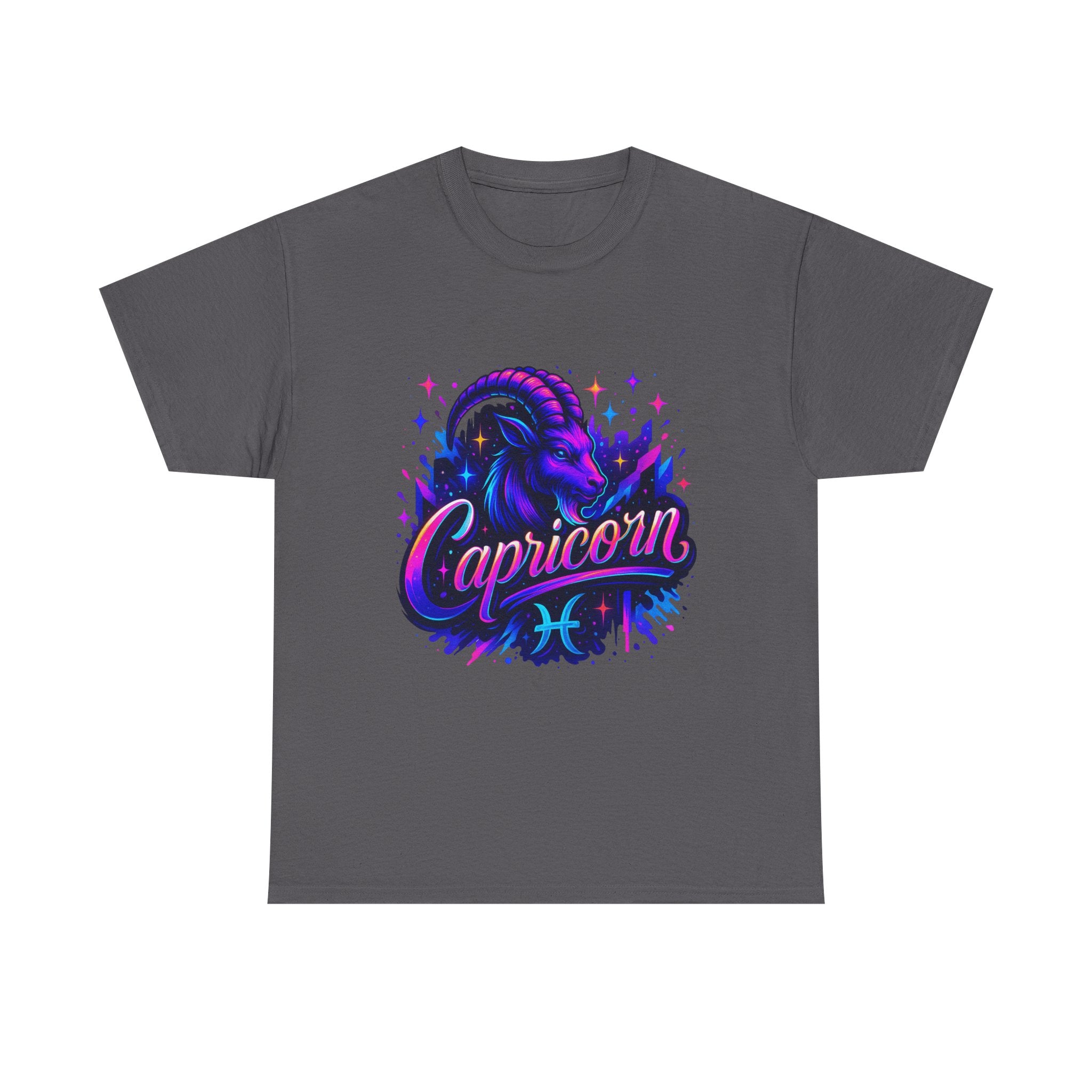 Neon Capricorn Zodiac Tee