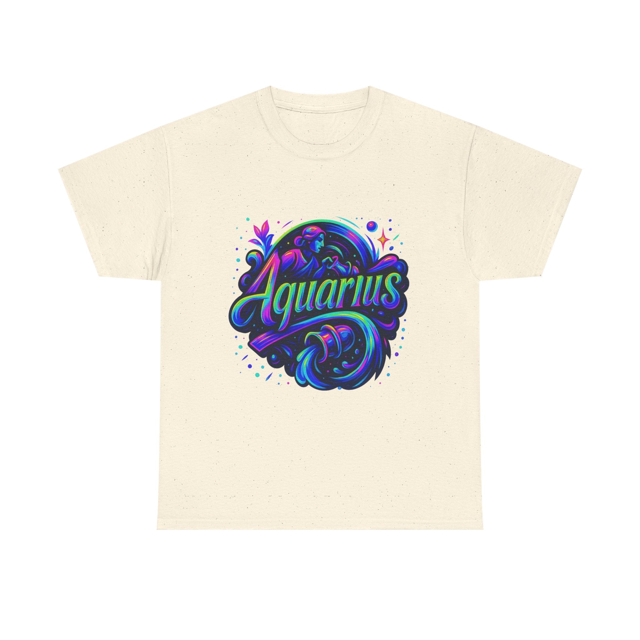 Neon Aquarius Zodiac Tee
