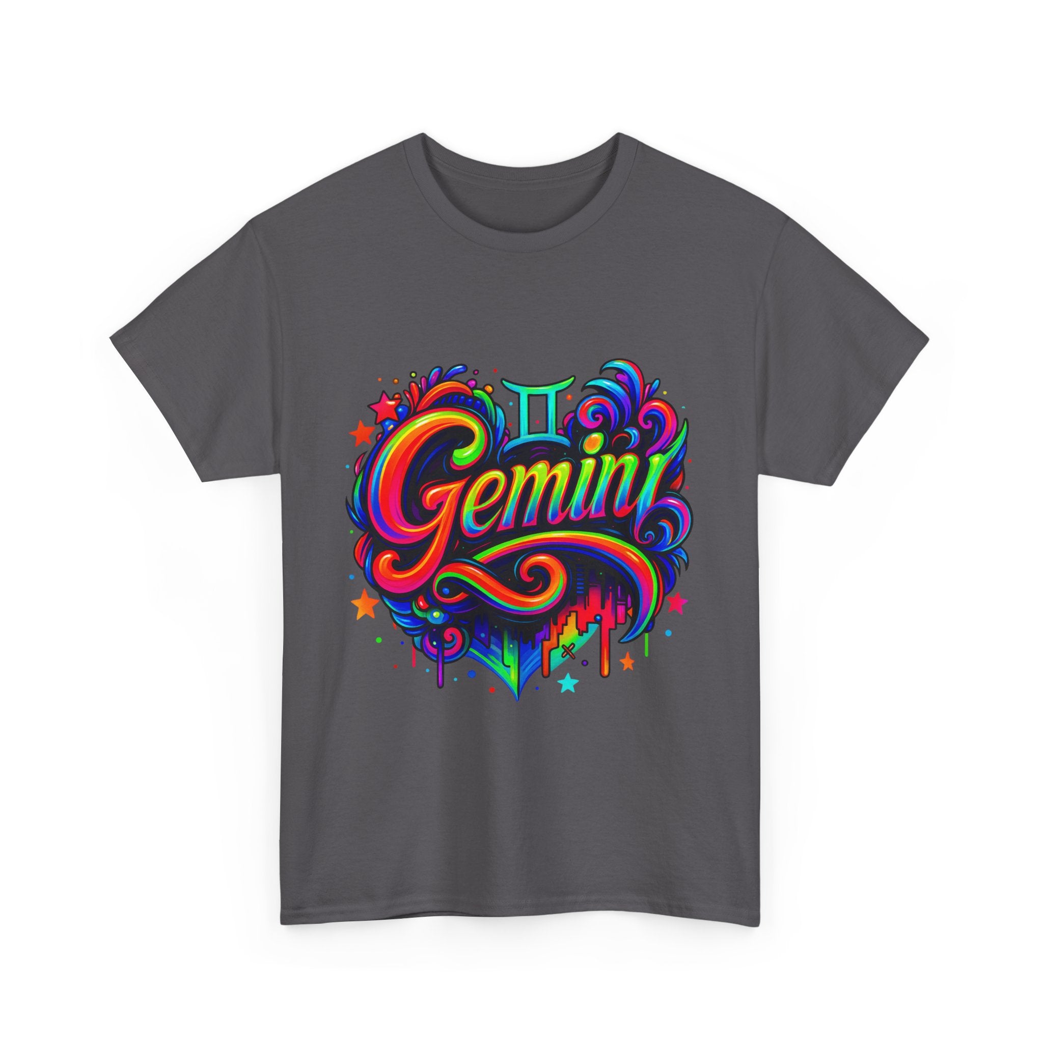 Neon Gemini Zodiac Tee