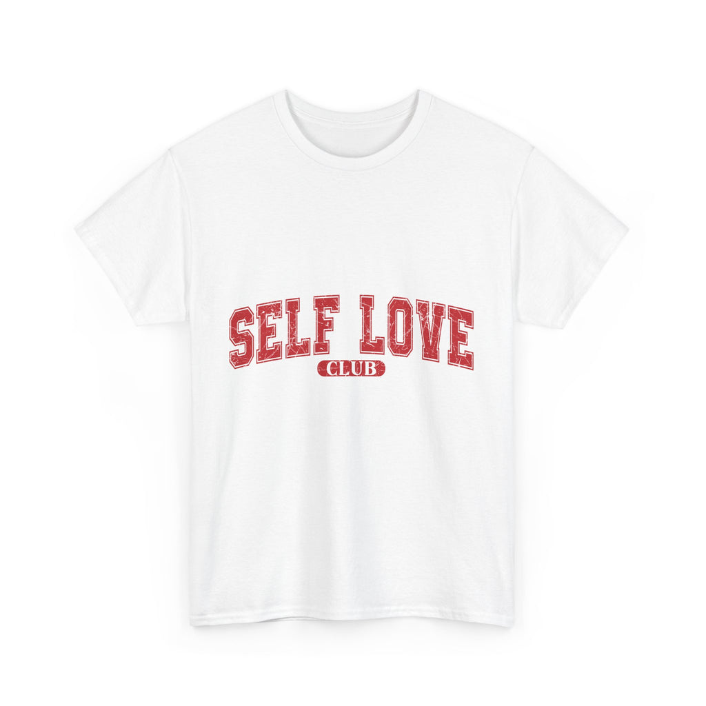 Self Love Club Graphic Unisex Tee, Positive Affirmation Shirt, Self Care Gift, Inspirational T-Shirt, Empowerment Tee, Mental Health