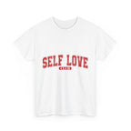 Self Love Club Graphic Unisex Tee, Positive Affirmation Shirt, Self Care Gift, Inspirational T-Shirt, Empowerment Tee, Mental Health