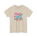Cousin Loves You Graphic Tee, Pink Blue Unisex Shirt, Family Reunion Gift, Matching Tee for Cousins, Sibling Love Shirt, Comfortable Cotton