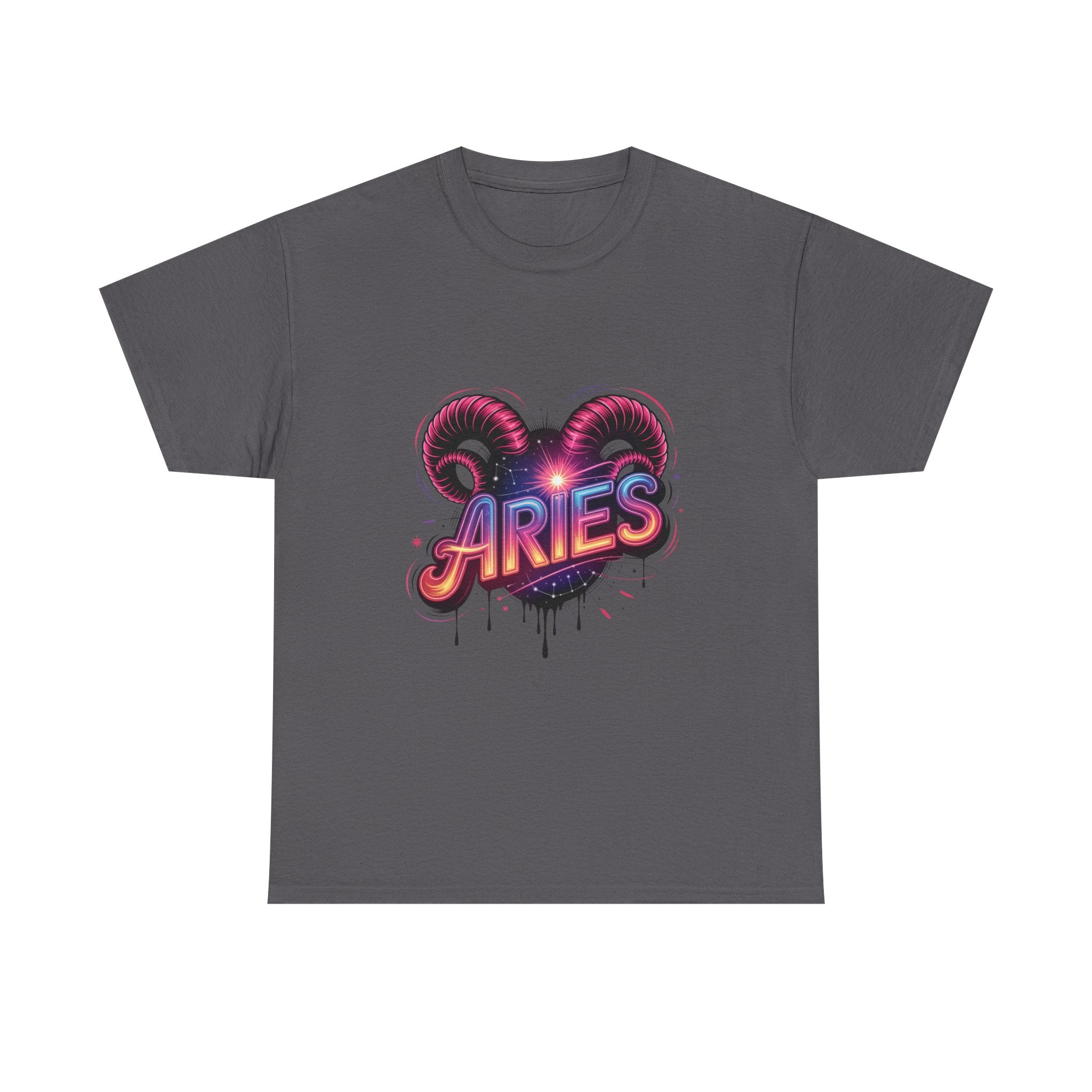 Neon Aries Zodiac Tee