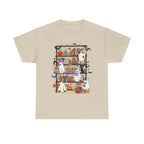 Ghost Reading Books Halloween Book Lover T-Shirt