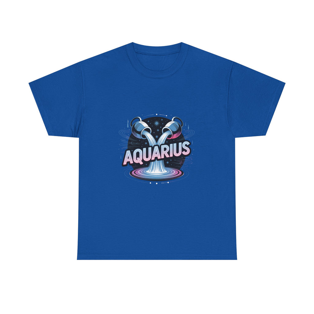 Neon Aquarius Zodiac Tee