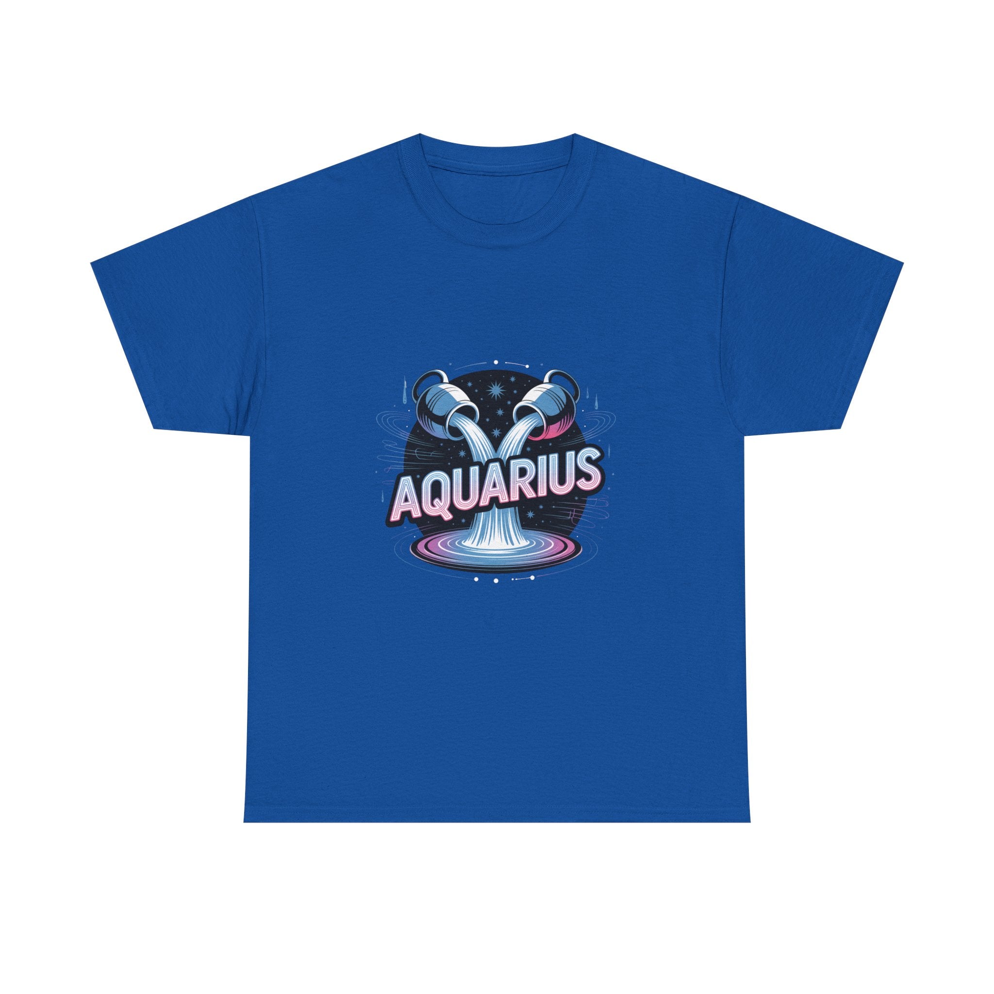 Neon Aquarius Zodiac Tee