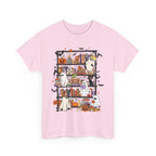 Ghost Reading Books Halloween Book Lover T-Shirt