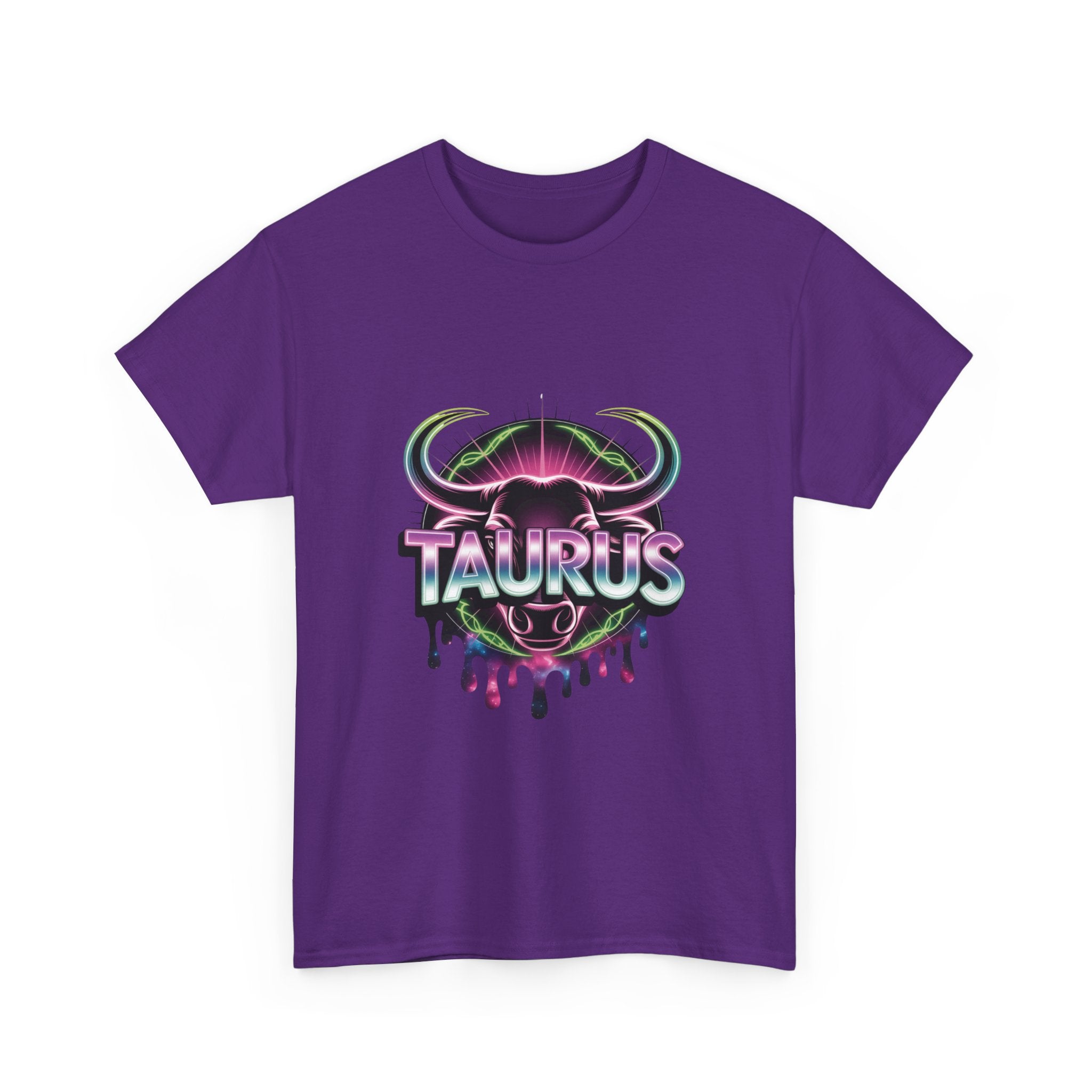 Neon Taurus Zodiac Tee