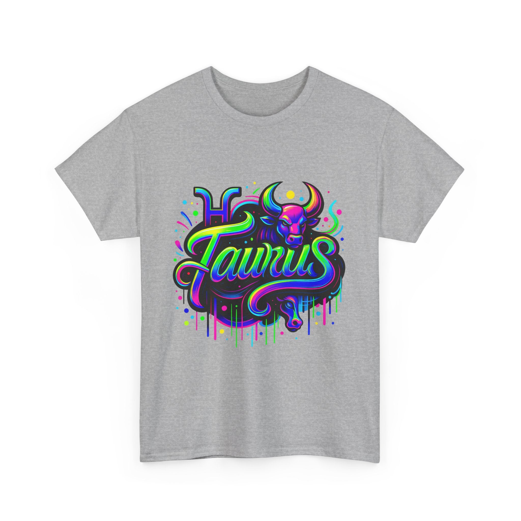 Neon Taurus Zodiac Tee