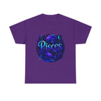 Neon Pisces Zodiac Tee