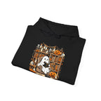 Vintage Halloween Ghost Book Lover Hoodie