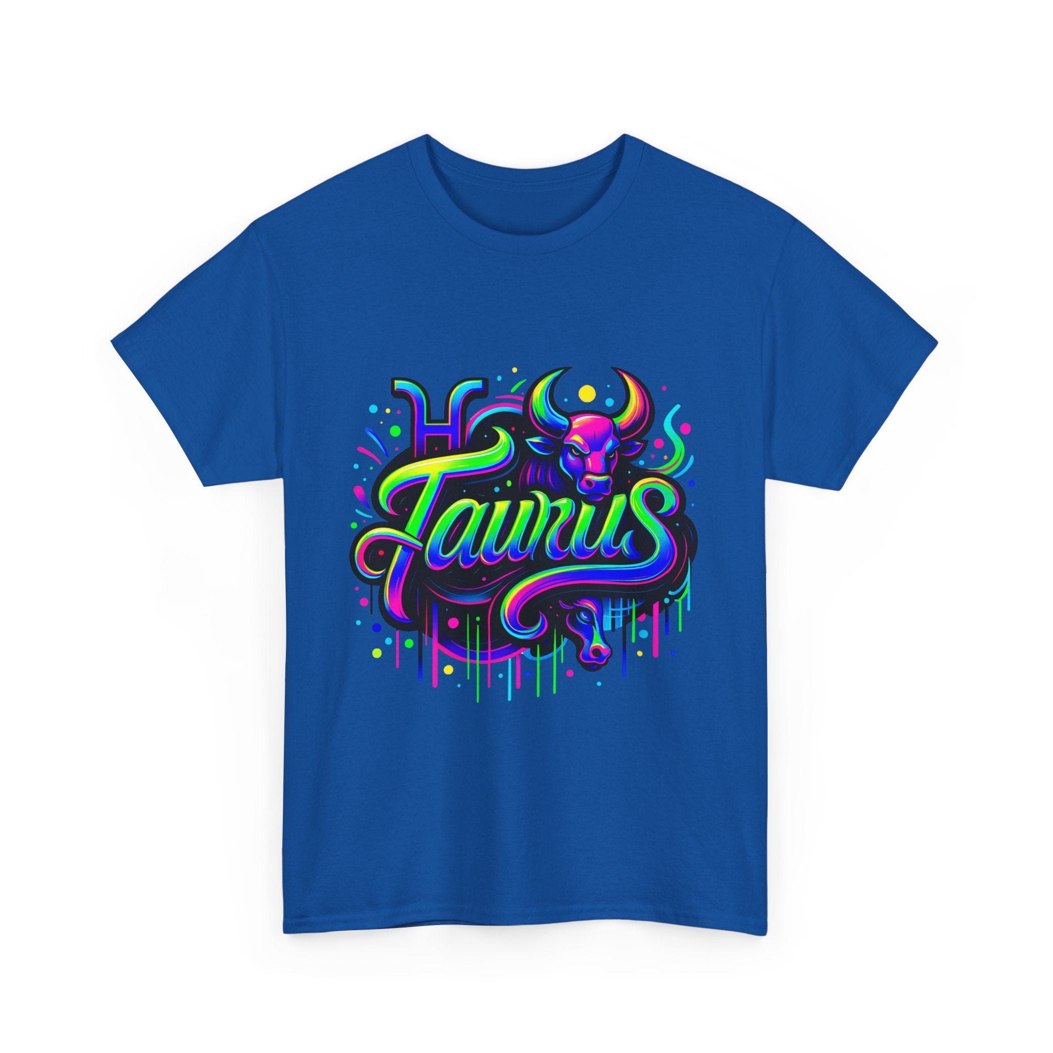 Neon Taurus Zodiac Tee