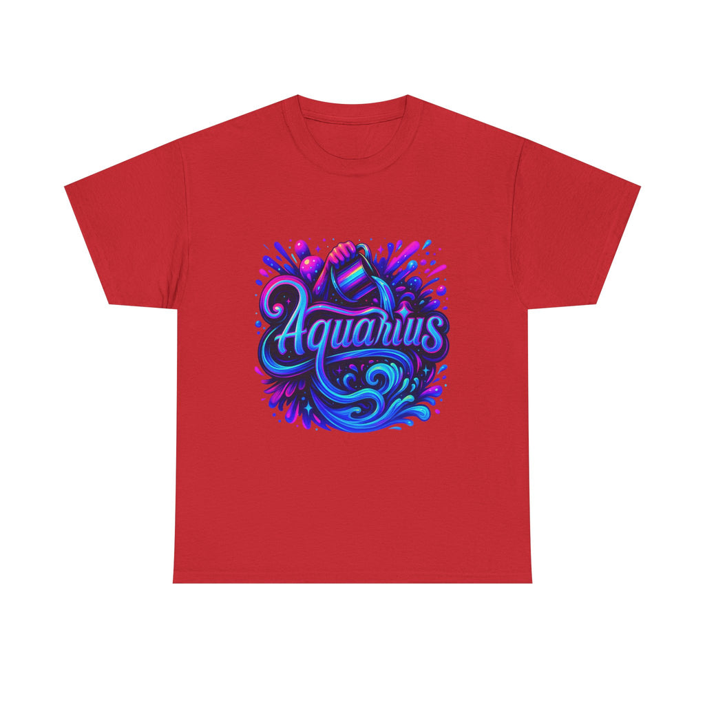 Neon Aquarius Zodiac Tee