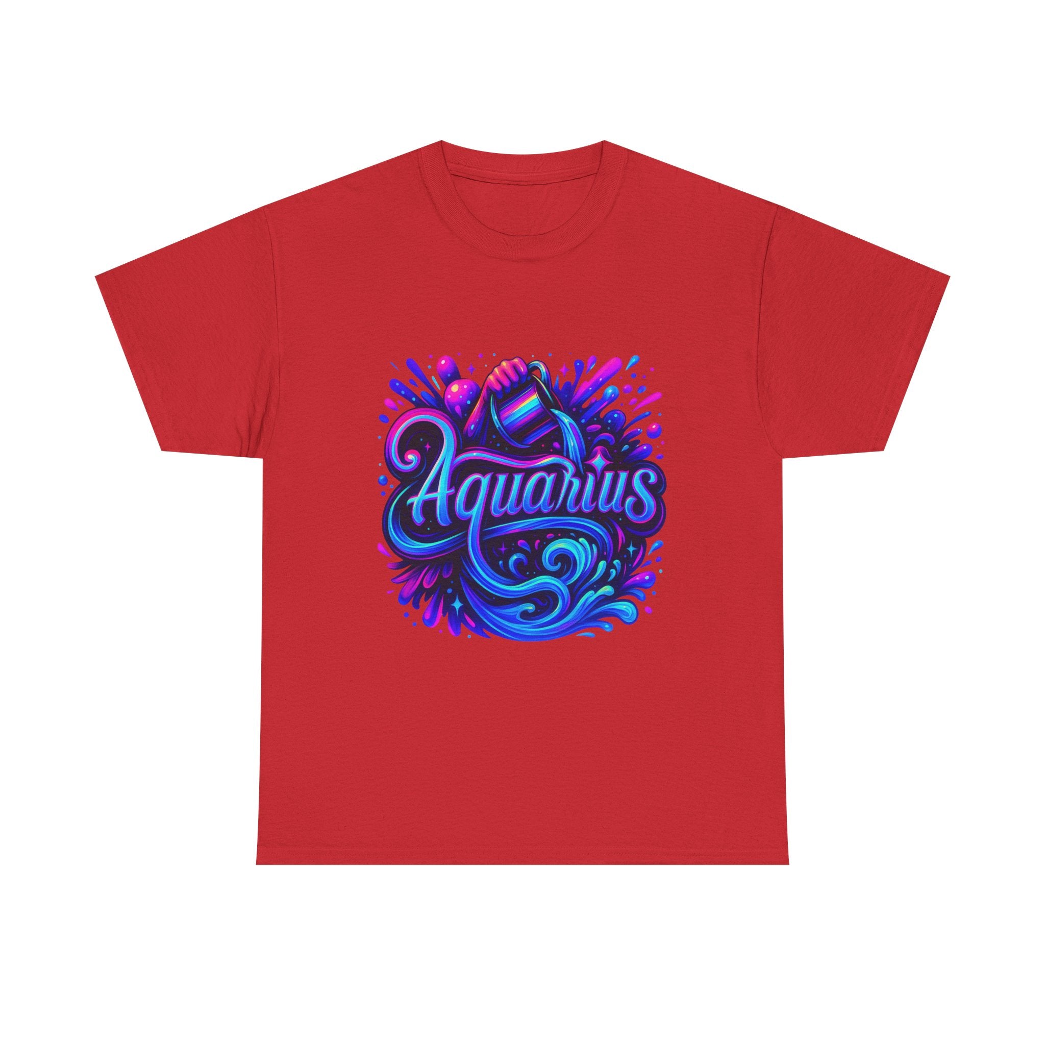 Neon Aquarius Zodiac Tee