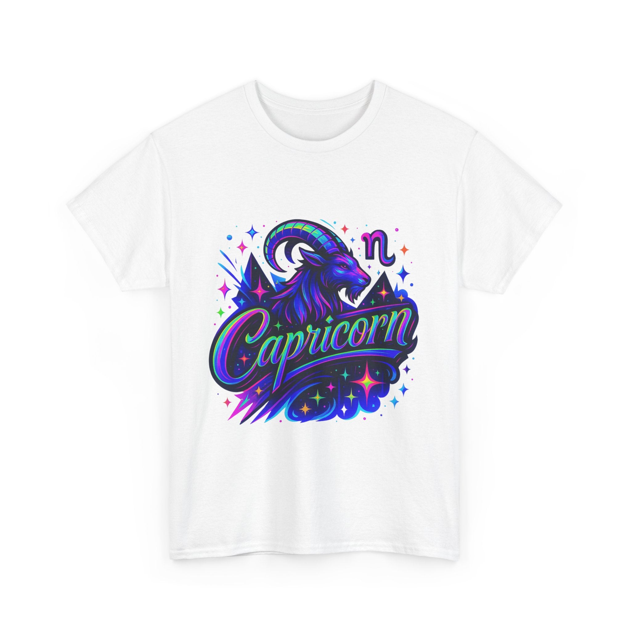 Neon Capricorn Zodiac Tee