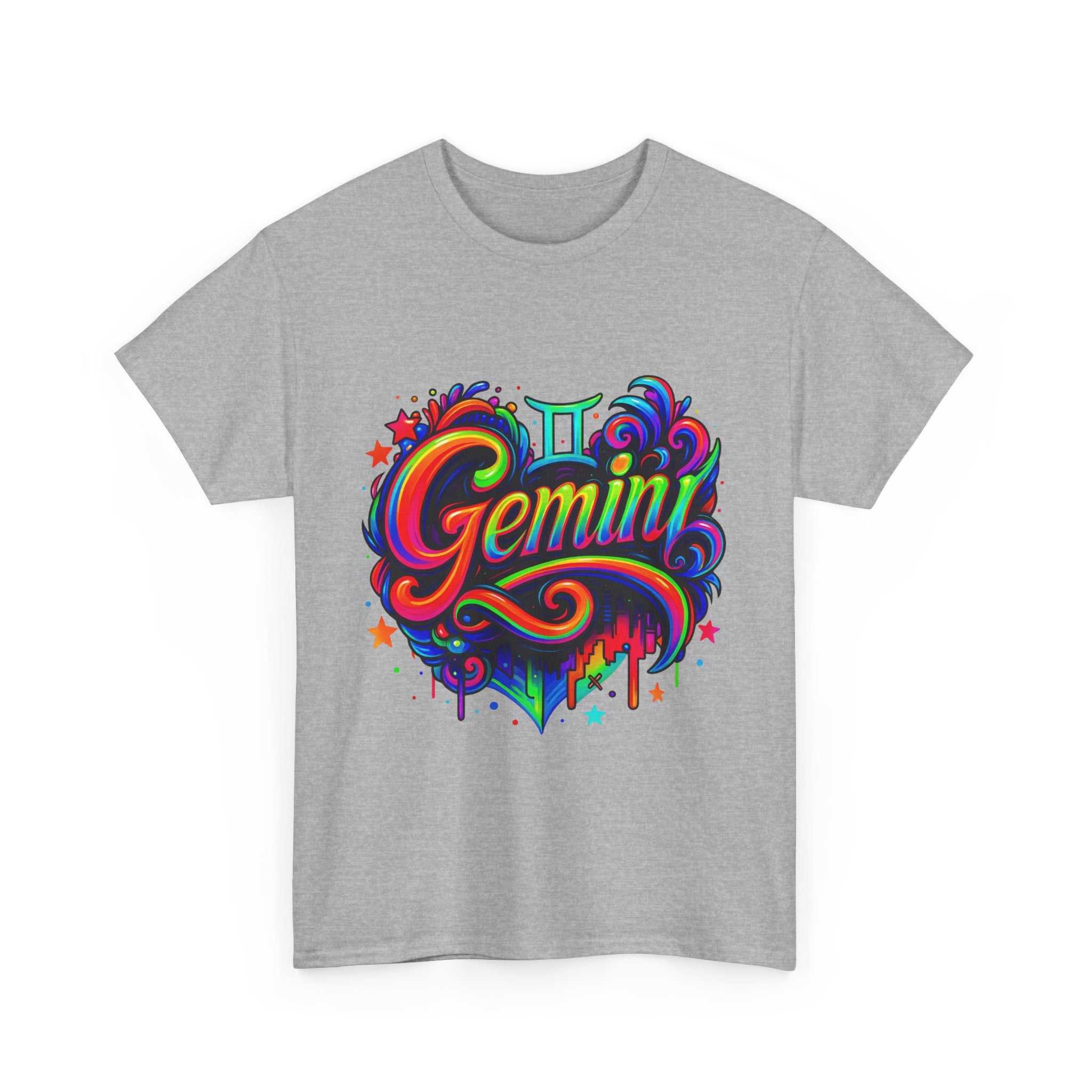 Neon Gemini Zodiac Tee
