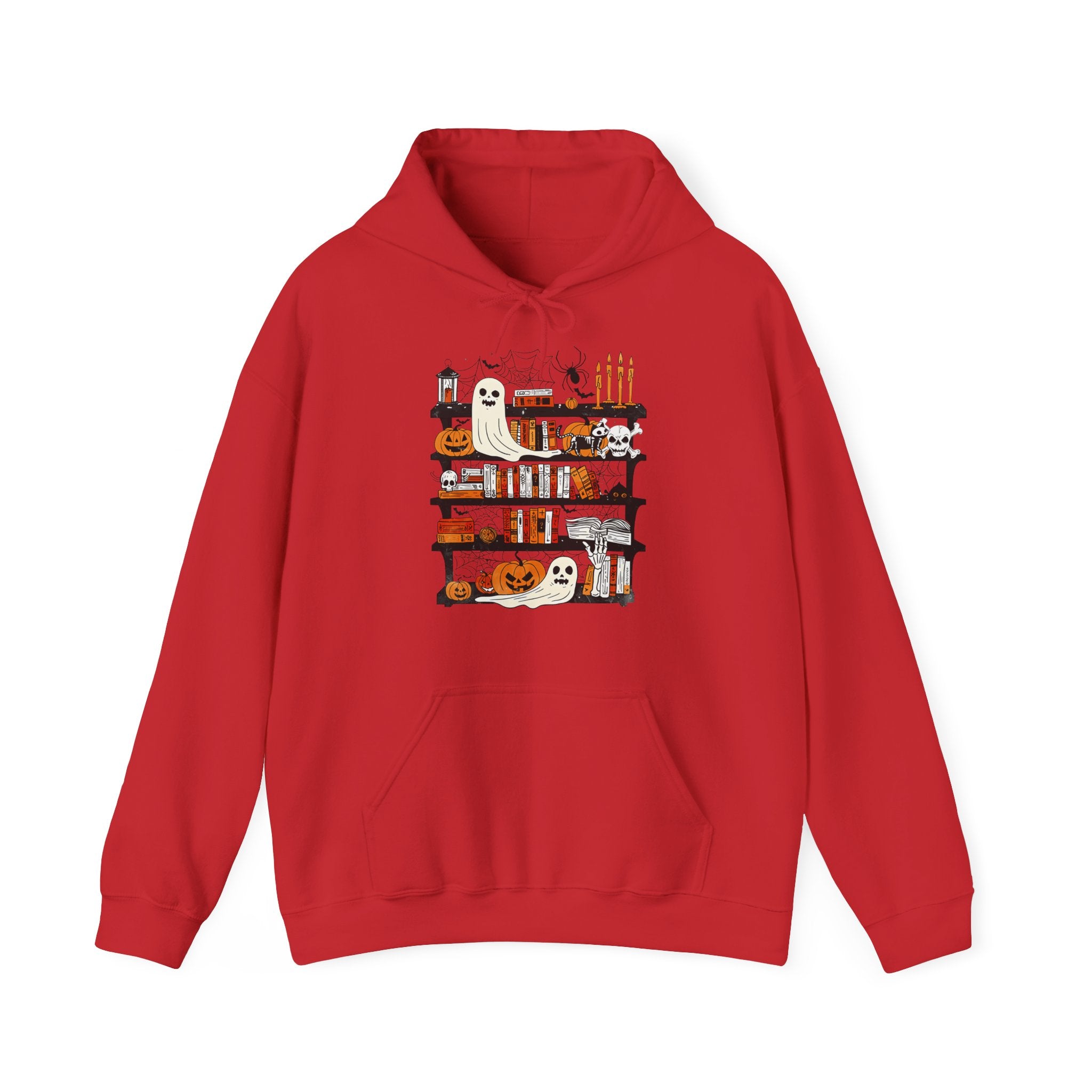 Funny Ghost Book Lovers Halloween Library Spooky Season Hoodie