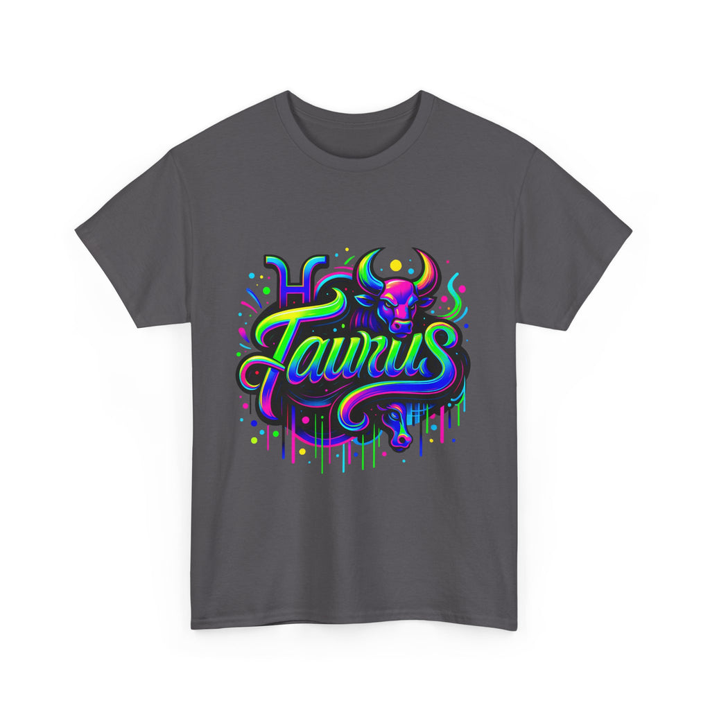 Neon Taurus Zodiac Tee