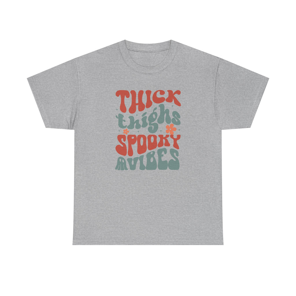 Thick Thighs Spooky Vibes Halloween Tee