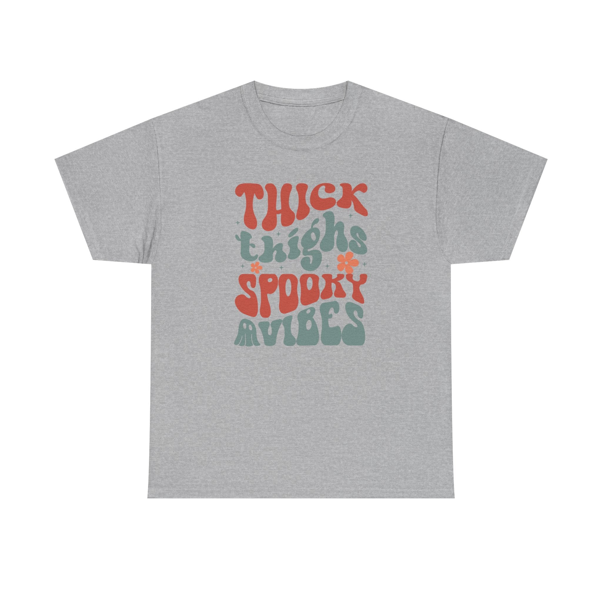 Thick Thighs Spooky Vibes Halloween Tee