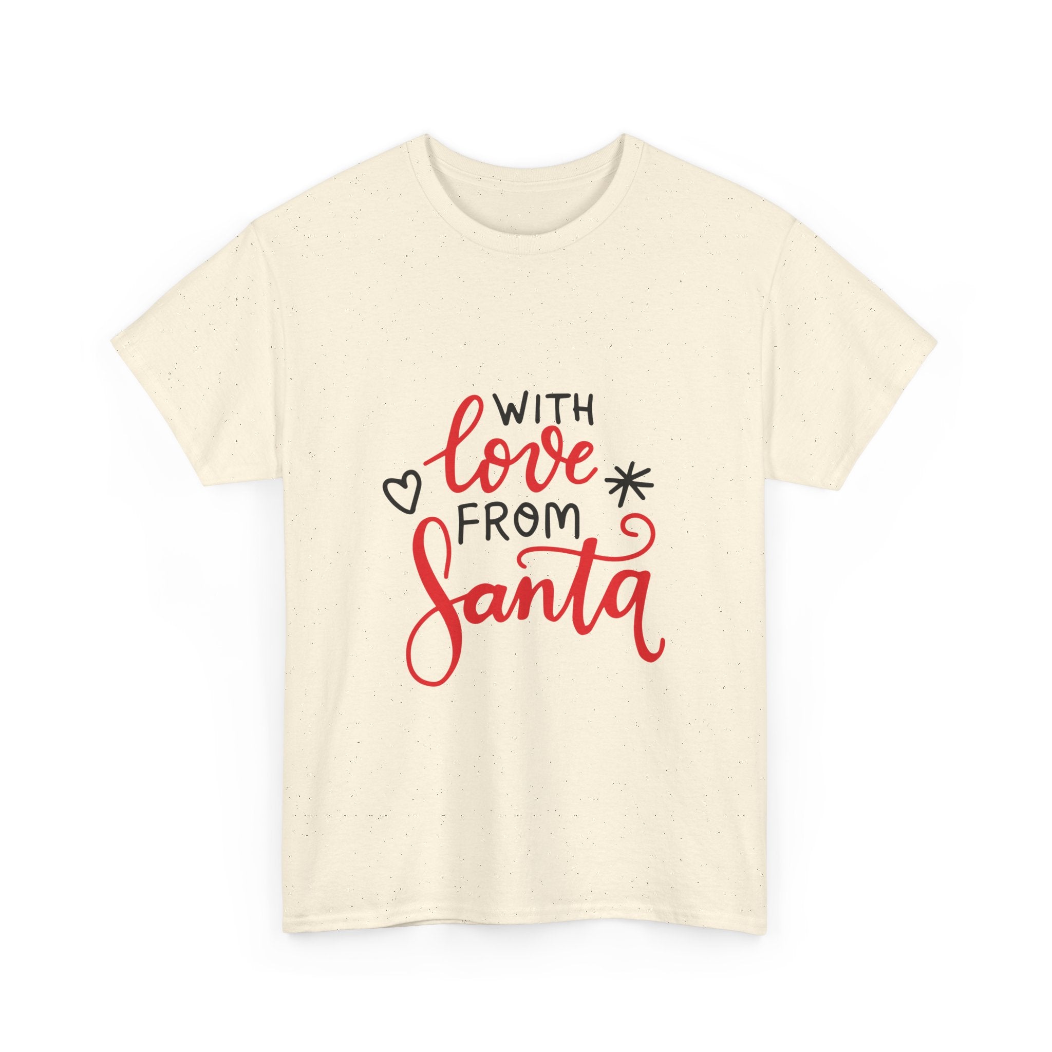 Santa Graphic Tee, Christmas Shirt, Holiday T-Shirt, Festive Apparel, With Love from Santa Tee