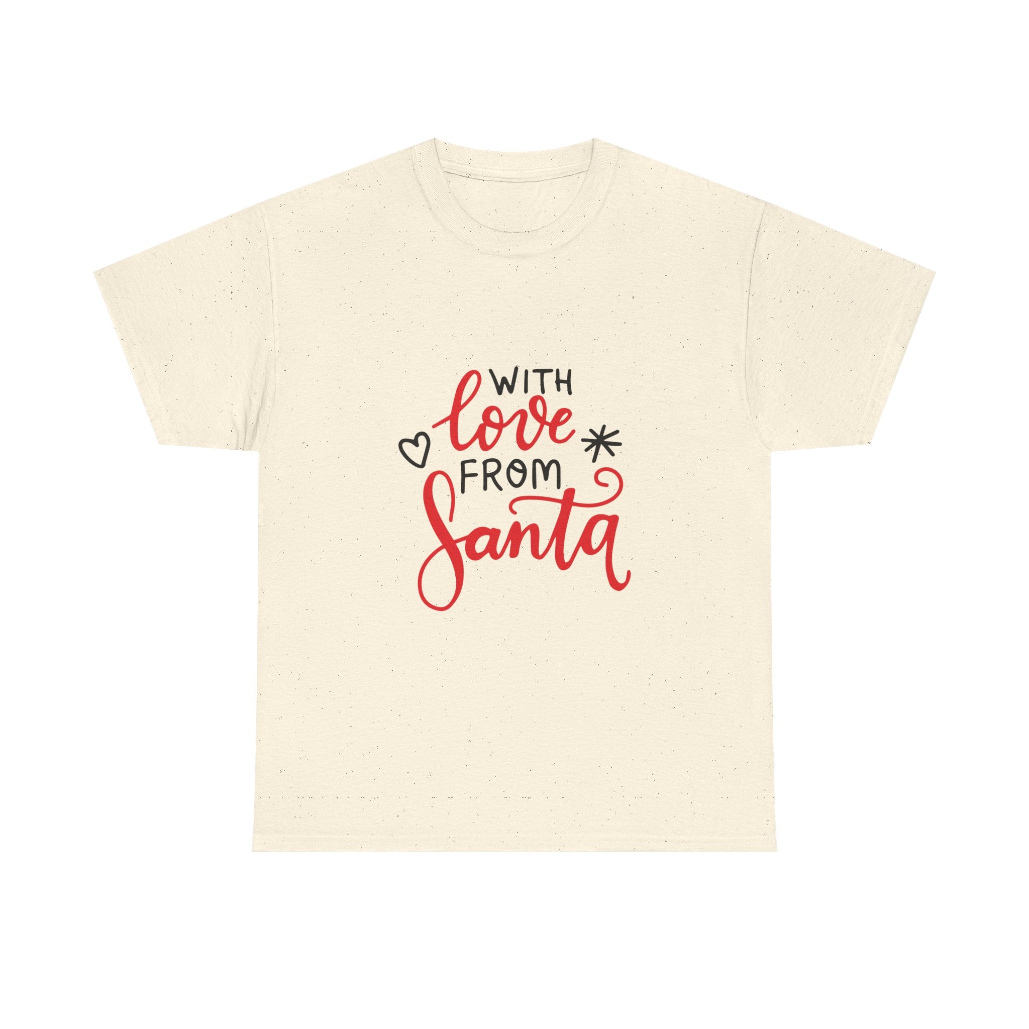 Santa Graphic Tee, Christmas Shirt, Holiday T-Shirt, Festive Apparel, With Love from Santa Tee