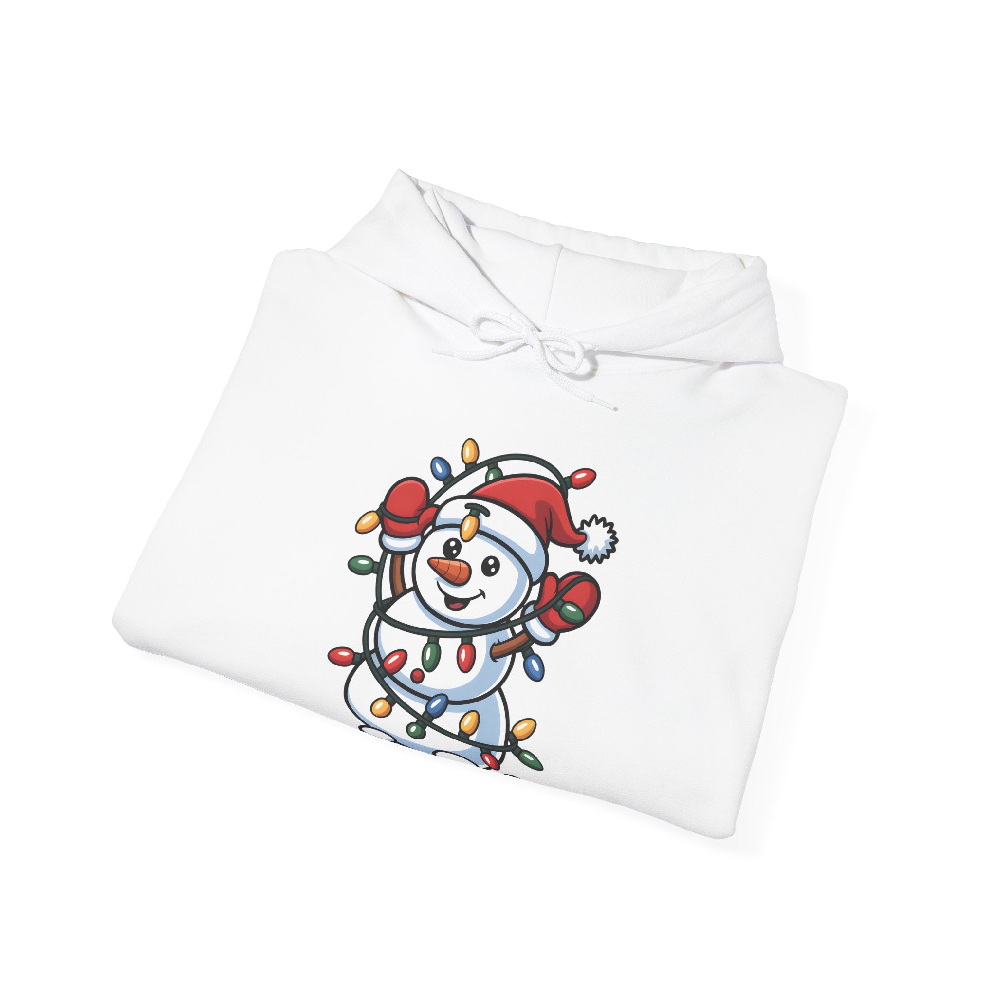 Christmas Lights Snowman Hoodie
