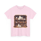 Cute Ghost Reading Books Halloween Librarian Book Long Sleeve T-Shirt