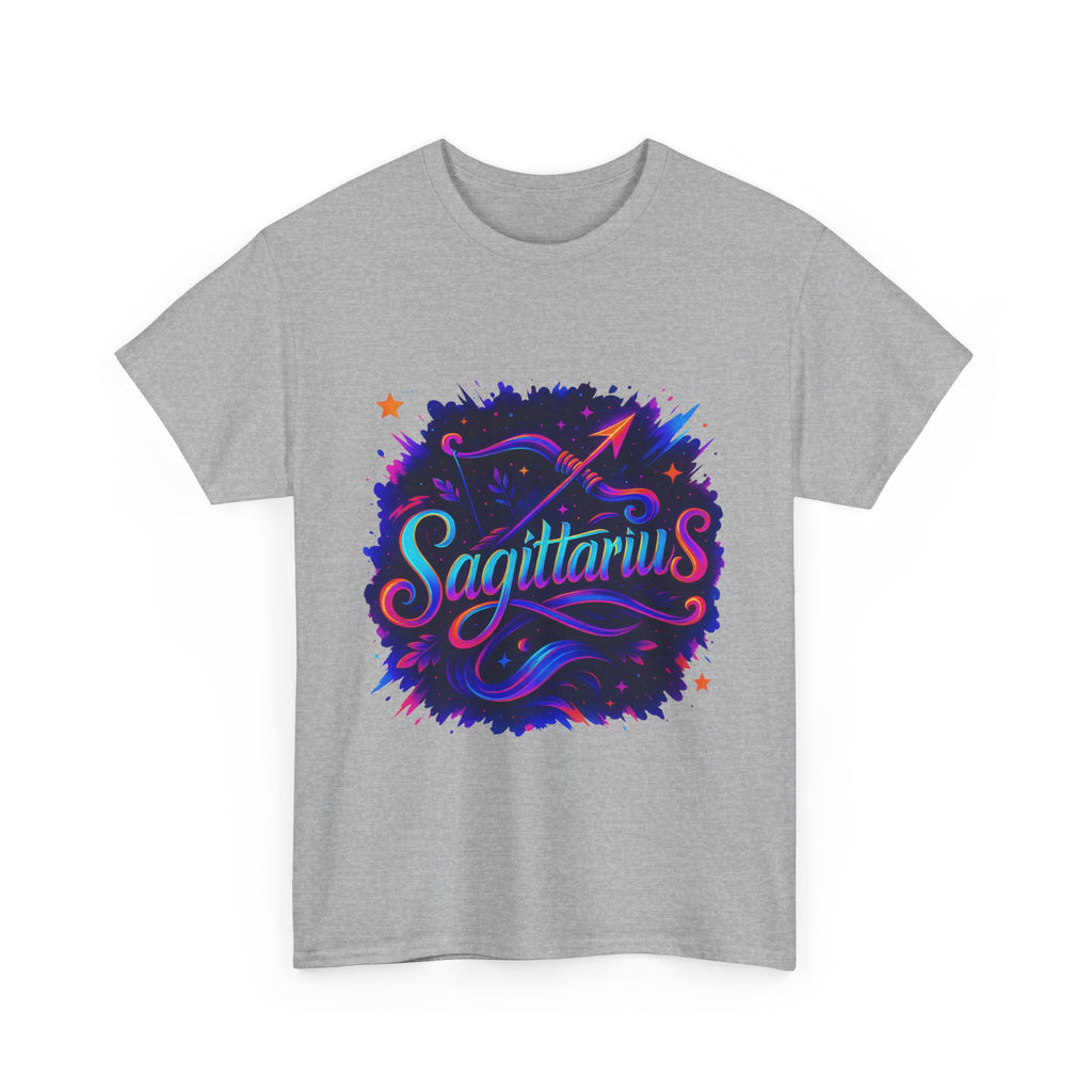 Neon Sagittarius Zodiac Tee