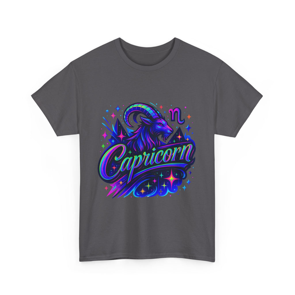 Neon Capricorn Zodiac Tee