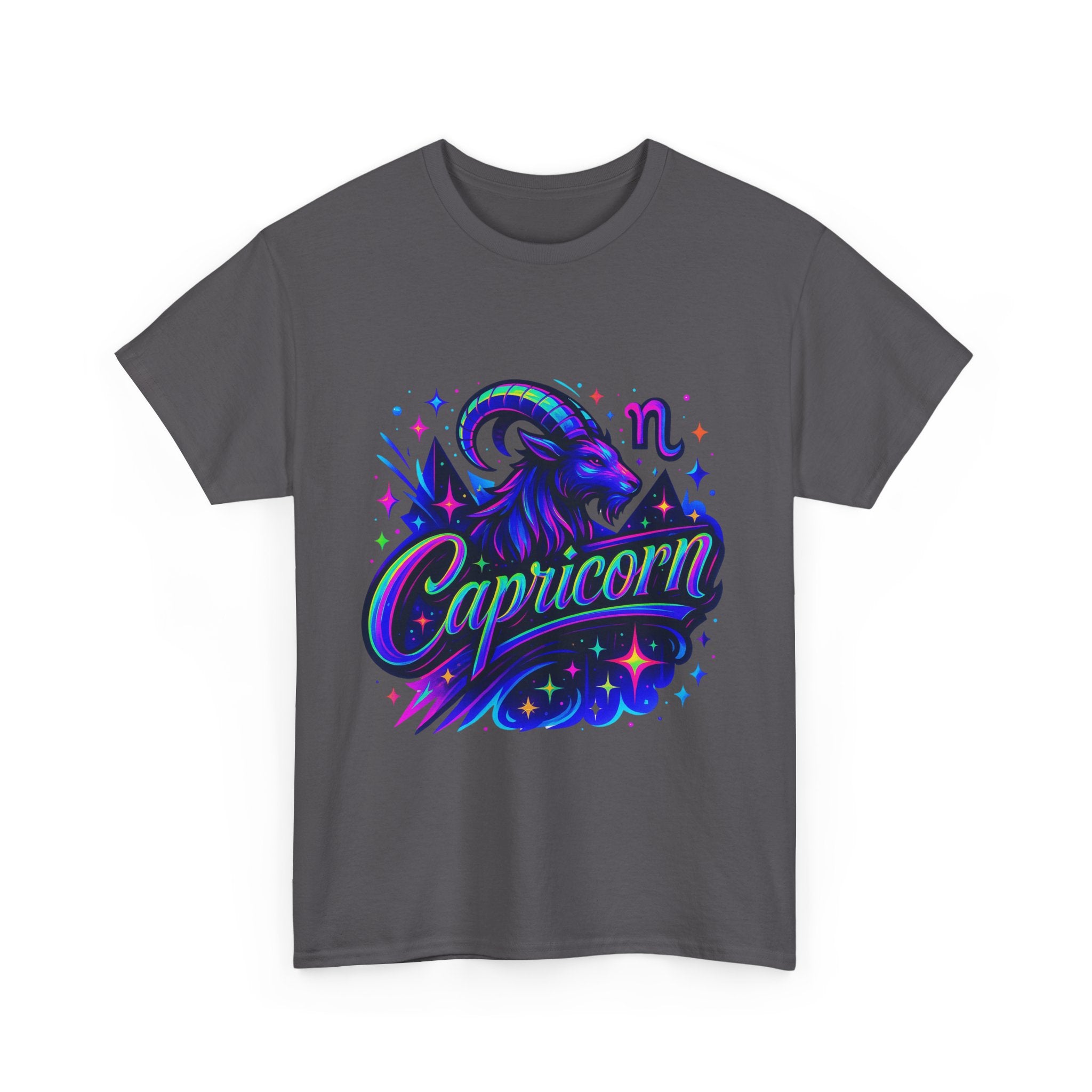 Neon Capricorn Zodiac Tee