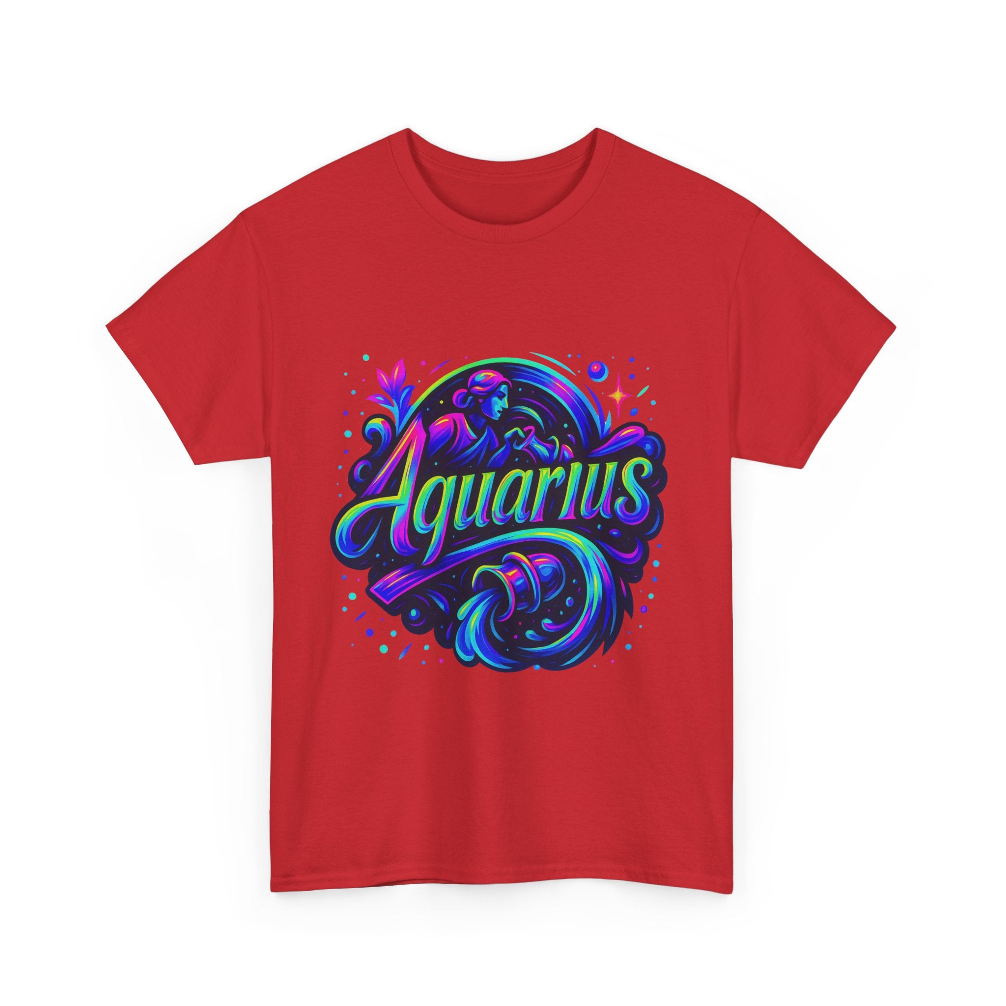 Neon Aquarius Zodiac Tee