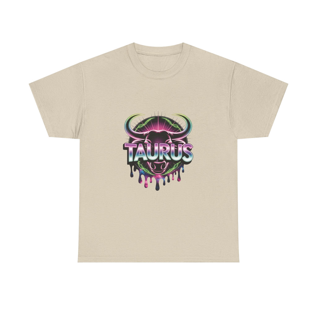 Neon Taurus Zodiac Tee