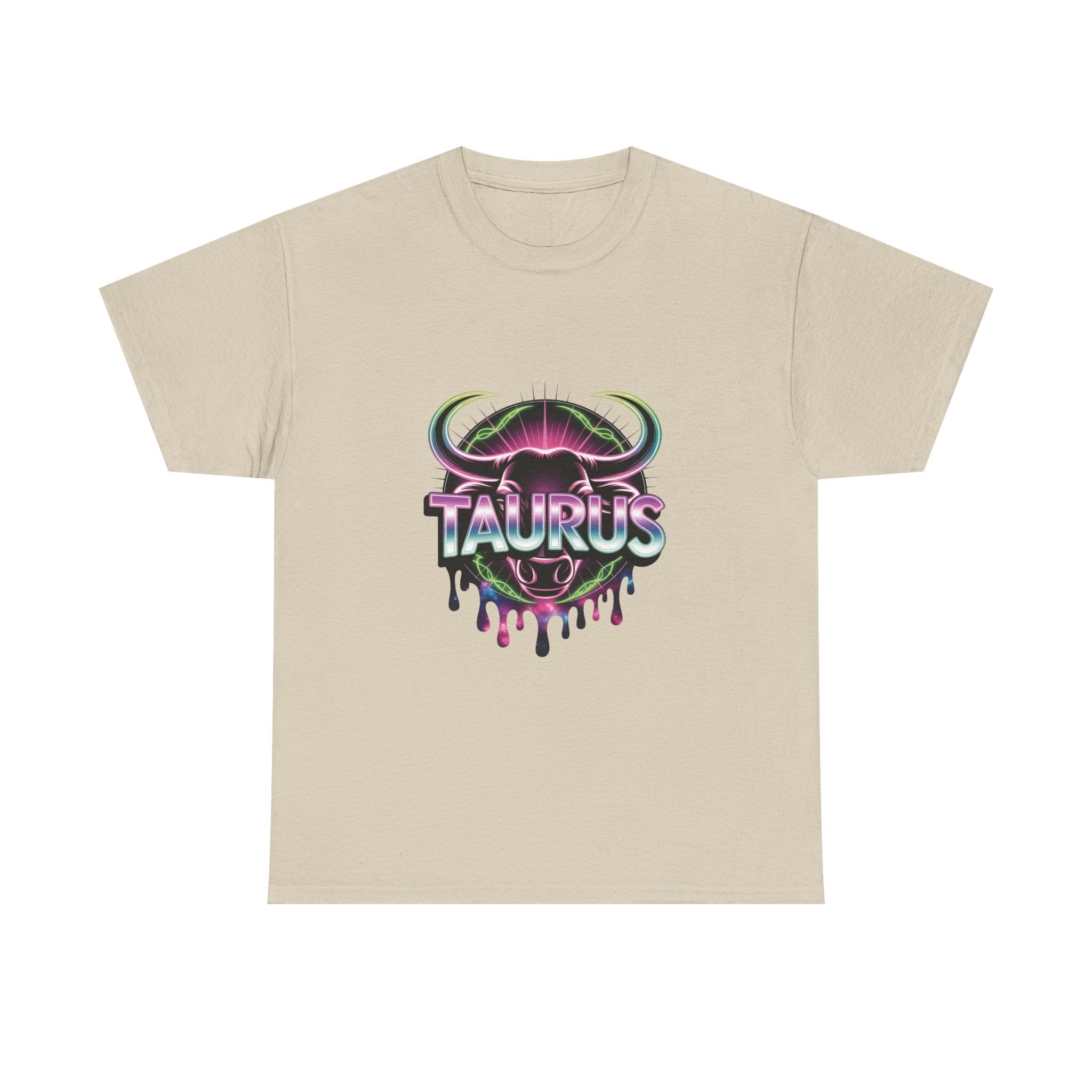 Neon Taurus Zodiac Tee