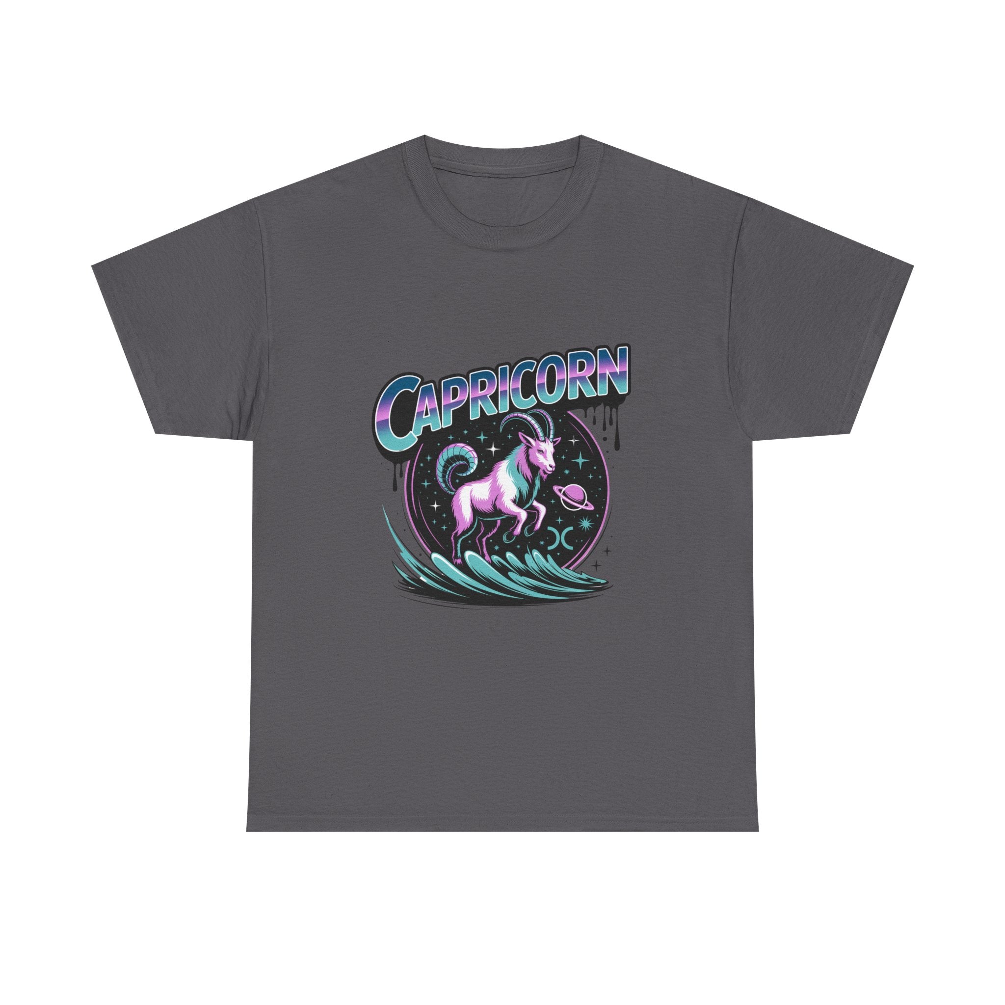 Neon Capricorn Zodiac Tee
